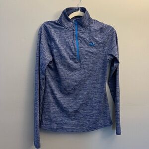 Under Armour Heathered Blue Quarter-Zip Top